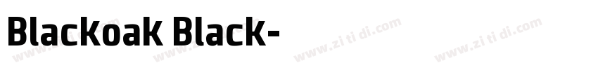 Blackoak Black字体转换